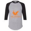 Unisex Three-Quarter Raglan Sleeve Baseball Jersey T-Shirt Thumbnail