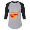 Unisex Three-Quarter Raglan Sleeve Baseball Jersey T-Shirt Thumbnail