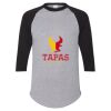 Unisex Three-Quarter Raglan Sleeve Baseball Jersey T-Shirt Thumbnail