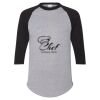 Unisex Three-Quarter Raglan Sleeve Baseball Jersey T-Shirt Thumbnail