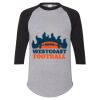 Unisex Three-Quarter Raglan Sleeve Baseball Jersey T-Shirt Thumbnail