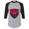 Unisex Three-Quarter Raglan Sleeve Baseball Jersey T-Shirt Thumbnail