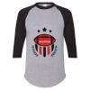 Unisex Three-Quarter Raglan Sleeve Baseball Jersey T-Shirt Thumbnail
