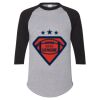 Unisex Three-Quarter Raglan Sleeve Baseball Jersey T-Shirt Thumbnail