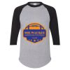 Unisex Three-Quarter Raglan Sleeve Baseball Jersey T-Shirt Thumbnail