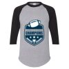 Unisex Three-Quarter Raglan Sleeve Baseball Jersey T-Shirt Thumbnail
