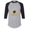 Unisex Three-Quarter Raglan Sleeve Baseball Jersey T-Shirt Thumbnail