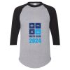 Unisex Three-Quarter Raglan Sleeve Baseball Jersey T-Shirt Thumbnail