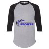 Unisex Three-Quarter Raglan Sleeve Baseball Jersey T-Shirt Thumbnail