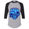 Unisex Three-Quarter Raglan Sleeve Baseball Jersey T-Shirt Thumbnail