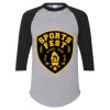 Unisex Three-Quarter Raglan Sleeve Baseball Jersey T-Shirt Thumbnail