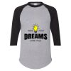 Unisex Three-Quarter Raglan Sleeve Baseball Jersey T-Shirt Thumbnail