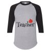 Unisex Three-Quarter Raglan Sleeve Baseball Jersey T-Shirt Thumbnail
