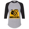 Unisex Three-Quarter Raglan Sleeve Baseball Jersey T-Shirt Thumbnail