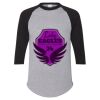 Unisex Three-Quarter Raglan Sleeve Baseball Jersey T-Shirt Thumbnail