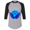Unisex Three-Quarter Raglan Sleeve Baseball Jersey T-Shirt Thumbnail