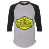 Unisex Three-Quarter Raglan Sleeve Baseball Jersey T-Shirt Thumbnail