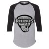 Unisex Three-Quarter Raglan Sleeve Baseball Jersey T-Shirt Thumbnail