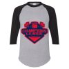 Unisex Three-Quarter Raglan Sleeve Baseball Jersey T-Shirt Thumbnail