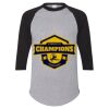 Unisex Three-Quarter Raglan Sleeve Baseball Jersey T-Shirt Thumbnail