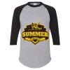 Unisex Three-Quarter Raglan Sleeve Baseball Jersey T-Shirt Thumbnail