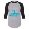 Unisex Three-Quarter Raglan Sleeve Baseball Jersey T-Shirt Thumbnail