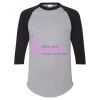 Unisex Three-Quarter Raglan Sleeve Baseball Jersey T-Shirt Thumbnail