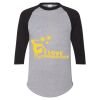 Unisex Three-Quarter Raglan Sleeve Baseball Jersey T-Shirt Thumbnail