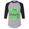 Unisex Three-Quarter Raglan Sleeve Baseball Jersey T-Shirt Thumbnail