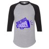 Unisex Three-Quarter Raglan Sleeve Baseball Jersey T-Shirt Thumbnail