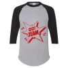 Unisex Three-Quarter Raglan Sleeve Baseball Jersey T-Shirt Thumbnail
