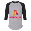 Unisex Three-Quarter Raglan Sleeve Baseball Jersey T-Shirt Thumbnail