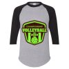 Unisex Three-Quarter Raglan Sleeve Baseball Jersey T-Shirt Thumbnail