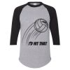 Unisex Three-Quarter Raglan Sleeve Baseball Jersey T-Shirt Thumbnail