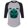 Unisex Three-Quarter Raglan Sleeve Baseball Jersey T-Shirt Thumbnail