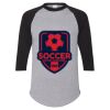 Unisex Three-Quarter Raglan Sleeve Baseball Jersey T-Shirt Thumbnail