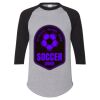 Unisex Three-Quarter Raglan Sleeve Baseball Jersey T-Shirt Thumbnail