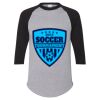 Unisex Three-Quarter Raglan Sleeve Baseball Jersey T-Shirt Thumbnail