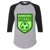 Unisex Three-Quarter Raglan Sleeve Baseball Jersey T-Shirt Thumbnail