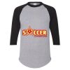 Unisex Three-Quarter Raglan Sleeve Baseball Jersey T-Shirt Thumbnail