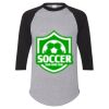 Unisex Three-Quarter Raglan Sleeve Baseball Jersey T-Shirt Thumbnail