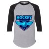 Unisex Three-Quarter Raglan Sleeve Baseball Jersey T-Shirt Thumbnail