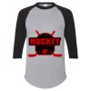 Unisex Three-Quarter Raglan Sleeve Baseball Jersey T-Shirt Thumbnail
