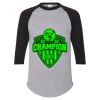 Unisex Three-Quarter Raglan Sleeve Baseball Jersey T-Shirt Thumbnail