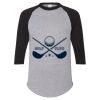 Unisex Three-Quarter Raglan Sleeve Baseball Jersey T-Shirt Thumbnail