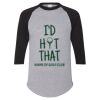 Unisex Three-Quarter Raglan Sleeve Baseball Jersey T-Shirt Thumbnail