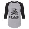 Unisex Three-Quarter Raglan Sleeve Baseball Jersey T-Shirt Thumbnail