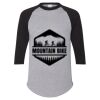Unisex Three-Quarter Raglan Sleeve Baseball Jersey T-Shirt Thumbnail