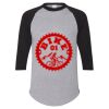 Unisex Three-Quarter Raglan Sleeve Baseball Jersey T-Shirt Thumbnail
