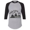 Unisex Three-Quarter Raglan Sleeve Baseball Jersey T-Shirt Thumbnail